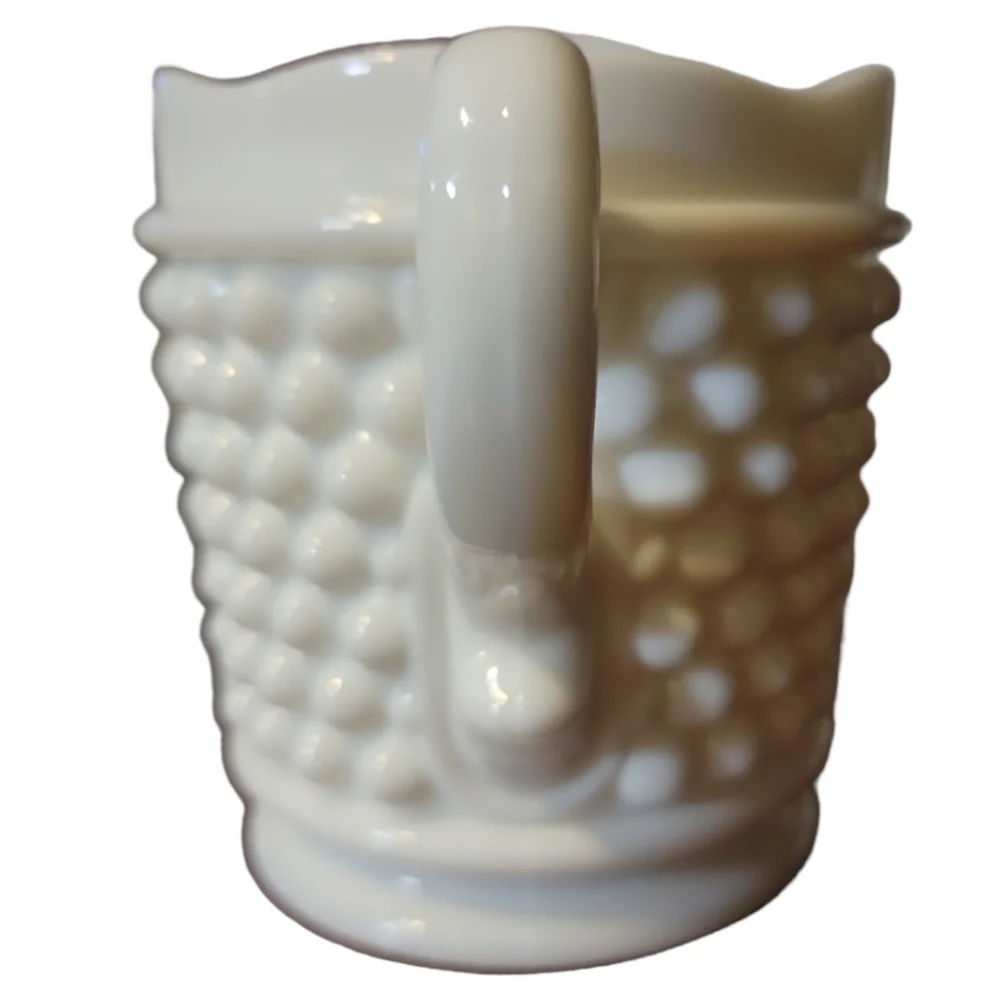 Vtg 50's Westmoreland Milk Glass Hobnail Creamer